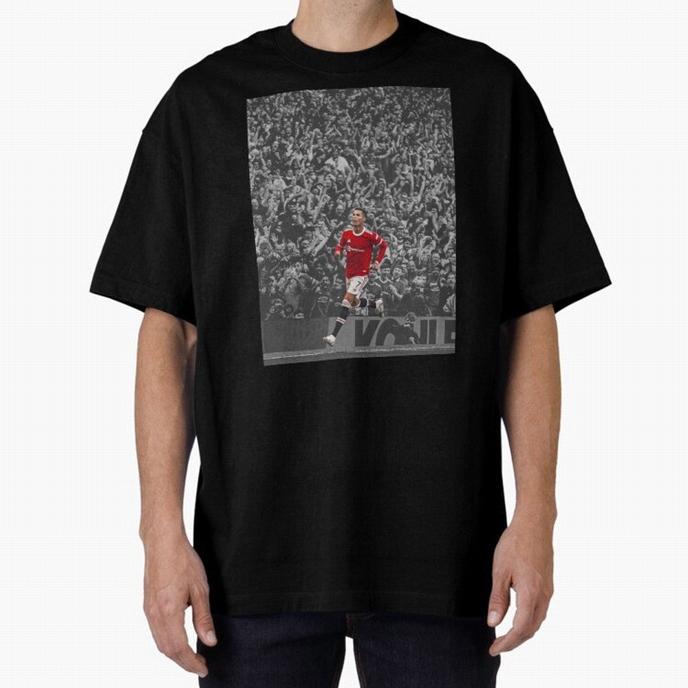 Ronaldo Cr7 Highlights Moment Manchester,Ronaldo Gifts,Ronaldo Cover,Ronaldo Prints Oversized T-Shirt Bring World Football Passion into the FIFA World Cup 2026 Journey through Messi Highlights, France and Portugal Pride, Fan Favorite Moments,