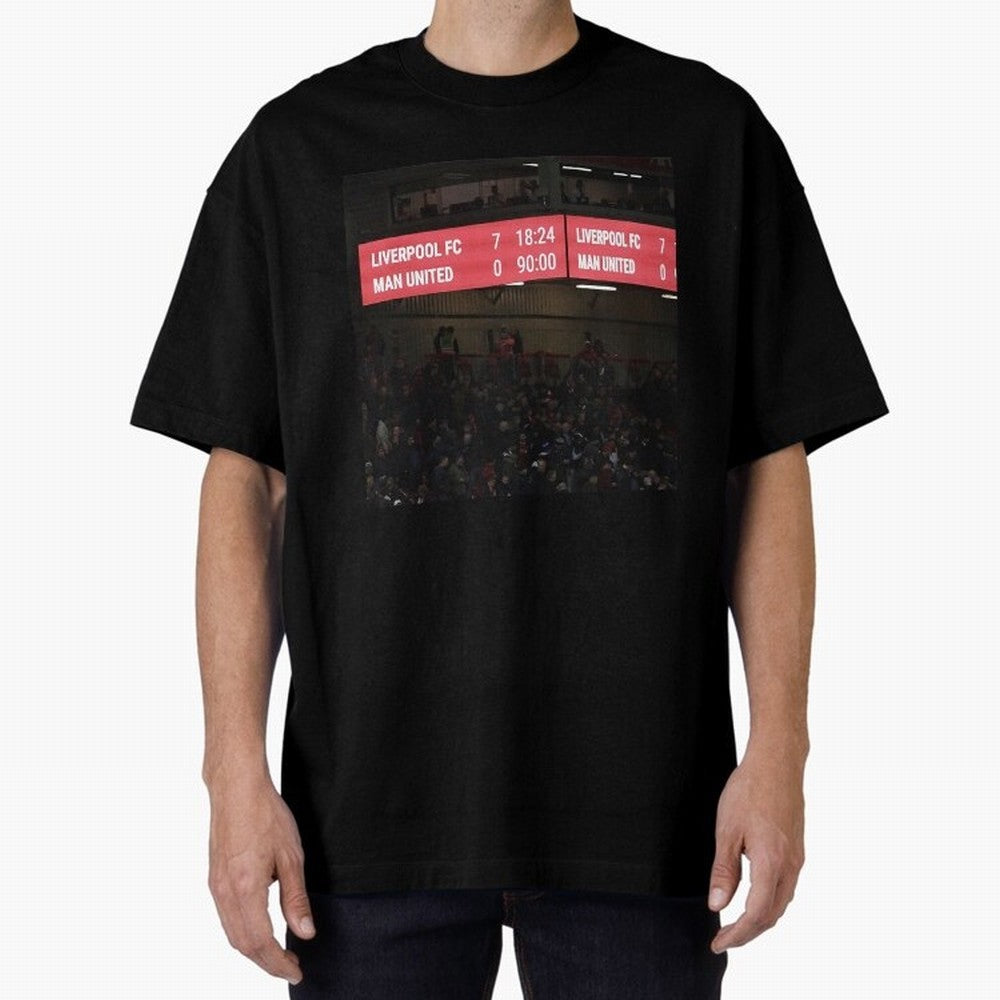Liverpool 7 - 0 Manchester United Oversized T-Shirt Bring Global Tournament Vibes to Match Day Hype around FIFA World Cup 2026, Neymar, Argentina, France and Brazil, Champion Mindset, Group Stage Buzz, Knockout Tension and Passionate Fan Culture;
