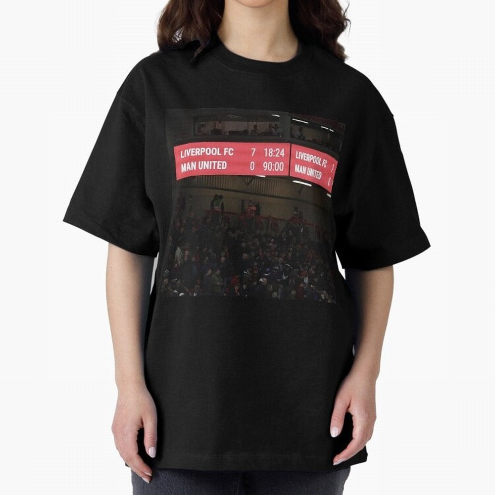 Liverpool 7 - 0 Manchester United Oversized T-Shirt Bring Global Tournament Vibes to Match Day Hype around FIFA World Cup 2026, Neymar, Argentina, France and Brazil, Champion Mindset, Group Stage Buzz, Knockout Tension and Passionate Fan Culture;