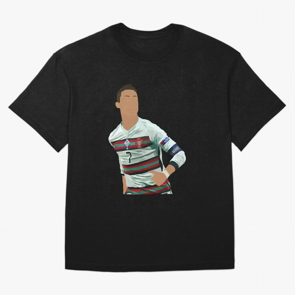 Cristiano Ronaldo Portugal Oversized T-Shirt Fuel FIFA World Cup 2026 Group Stage for Fans of Cristiano Ronaldo and Brazil, Bringing Game Day Rituals, Football Legends, Country Pride and the Road to the Final; Ideal for Football Dads, Football