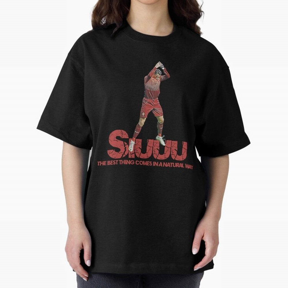 Cr7 Ronaldo Siuuu Oversized T-Shirt Bring a Champion Mindset to Global Football Passion for FIFA World Cup 2026, with Messi, CR7 and Mbappe, Spain and Netherlands, Tournament Hype, Historic Matchups, Family Viewing Parties and Global Sports Pride;