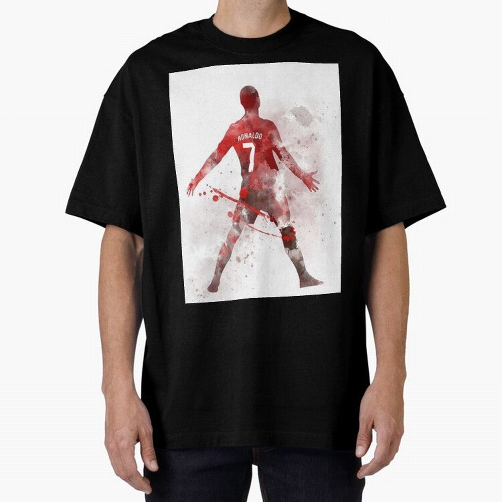 Cristiano Ronaldo Oversized T-Shirt Feel the Trophy Chase of Global Football Passion for FIFA World Cup 2026 USA Canada Mexico, Driven by Cristiano Ronaldo, England and Germany, Supporter Pride, Iconic Celebrations, Legendary Names and Global Match