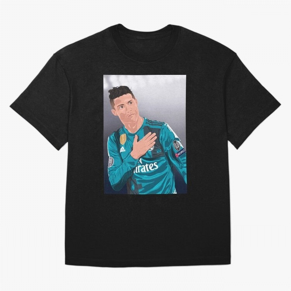 Cristiano Ronaldo Oversized T-Shirt Fuel the Hype around Global Football Passion for FIFA World Cup 2026 USA Canada Mexico, Filled with Haaland and Mbappe, Brazil, Portugal and Argentina, Sports Nostalgia, International Competition, Famous Players