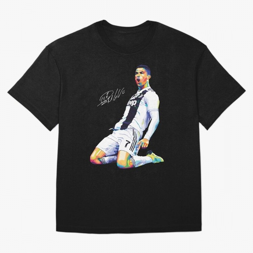 C Ronaldo Wpap Pop Art Oversized T-Shirt Stand with FIFA World Cup 2026 Group Stage Made for CR7, Brazil, Portugal and Argentina Energy, Football Passion, Legendary Performances, Festival Vibes and Supporter Community; Great for Supporters Who Love