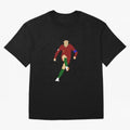 Cristian Ronaldo Design - Portugal - Real Madrid - Illustration - Cartoon - T-Shirt - Shirt - Sticker - Phone Case - CR7 Oversized T-Shirt Honor the Football Icons of Global Football Passion for FIFA World Cup 2026 USA Canada Mexico, with Cristiano