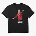 Ronaldo Cristiano Ronaldo Lowpoly Art Oversized T-Shirt Discover FIFA World Cup 2026 Group Stage Spirit, Capturing Argentina and Brazil, Messi, CR7 and Mbappe, Football Festival Excitement, Trophy Ambitions, Country Rivalries and Star Player Buzz;