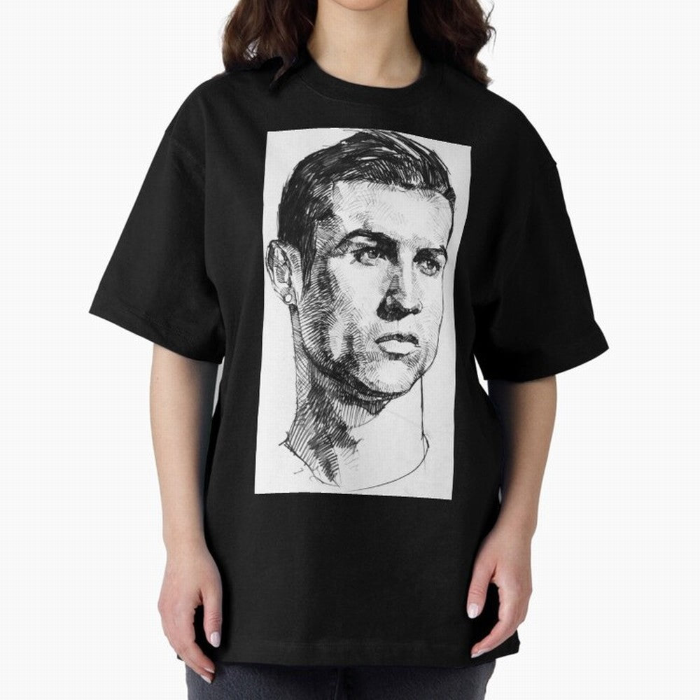 Cristiano Ronaldo CR7 Oversized T-Shirt Show Championship Spirit for FIFA World Cup 2026 Group Stage with Mbappe, France and Portugal Energy, Football Passion, Legendary Performances, Festival Vibes and Supporter Community; Great for Supporters Who