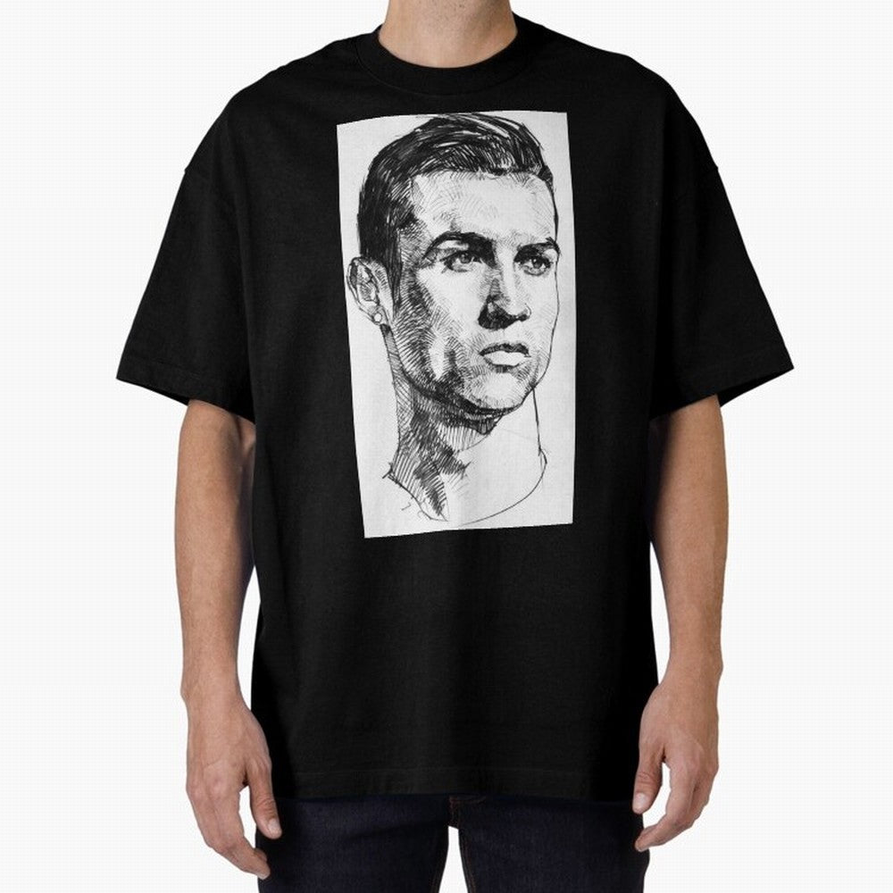 Cristiano Ronaldo CR7 Oversized T-Shirt Show Championship Spirit for FIFA World Cup 2026 Group Stage with Mbappe, France and Portugal Energy, Football Passion, Legendary Performances, Festival Vibes and Supporter Community; Great for Supporters Who