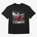 cristiano ronaldo celebrates goal Oversized T-Shirt Follow FIFA World Cup 2026 USA Canada Mexico Connected to Messi, Spain Energy, Vintage Soccer Flavor, Modern Football Stars, National Flags and Final Night Emotion; Created for Match Day Parties,
