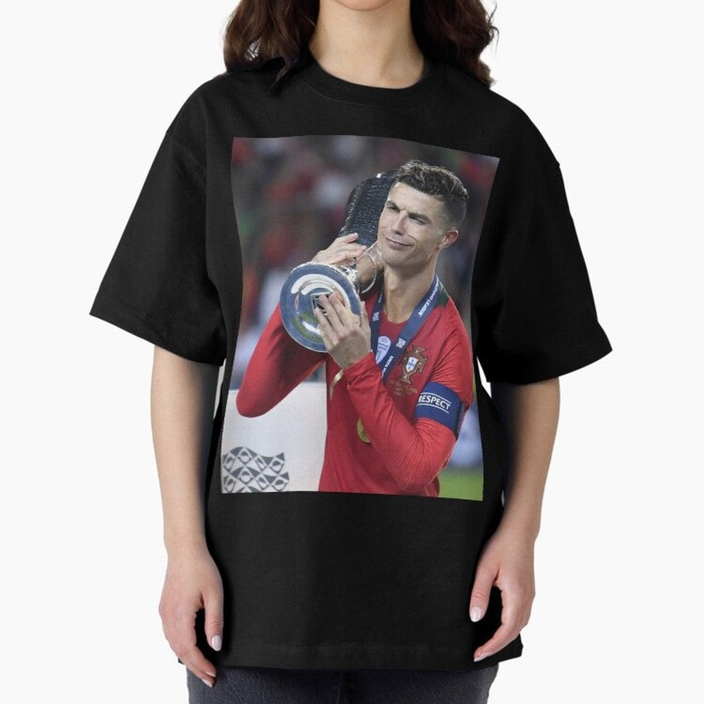 Todos Portugal 2019 CR7 Oversized T-Shirt Keep the Match Day Mood of Global Football Passion for FIFA World Cup 2026 USA Canada Mexico, with Mbappe, France, Football Festival Excitement, Trophy Ambitions, Country Rivalries and Star Player Buzz;