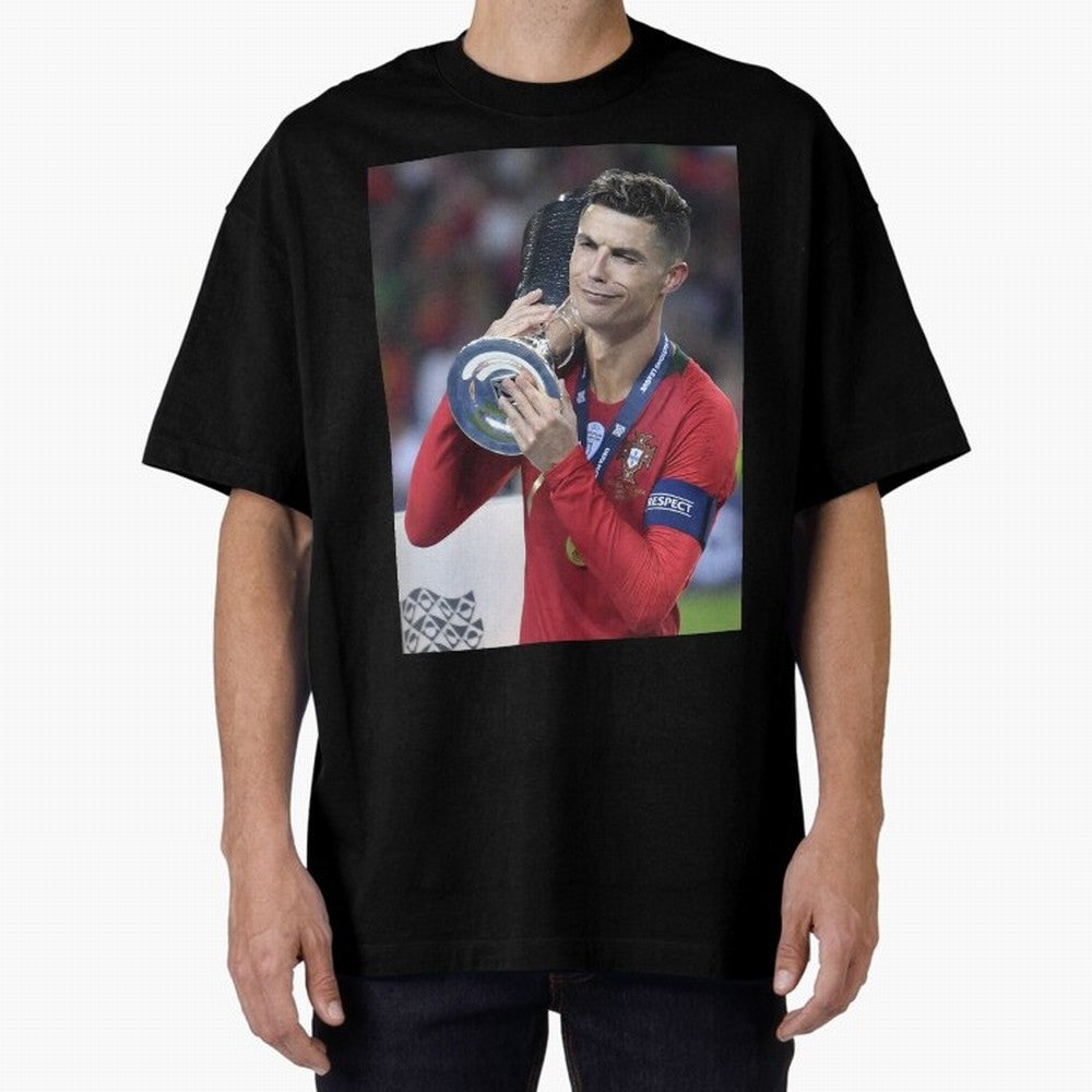 Todos Portugal 2019 CR7 Oversized T-Shirt Keep the Match Day Mood of Global Football Passion for FIFA World Cup 2026 USA Canada Mexico, with Mbappe, France, Football Festival Excitement, Trophy Ambitions, Country Rivalries and Star Player Buzz;