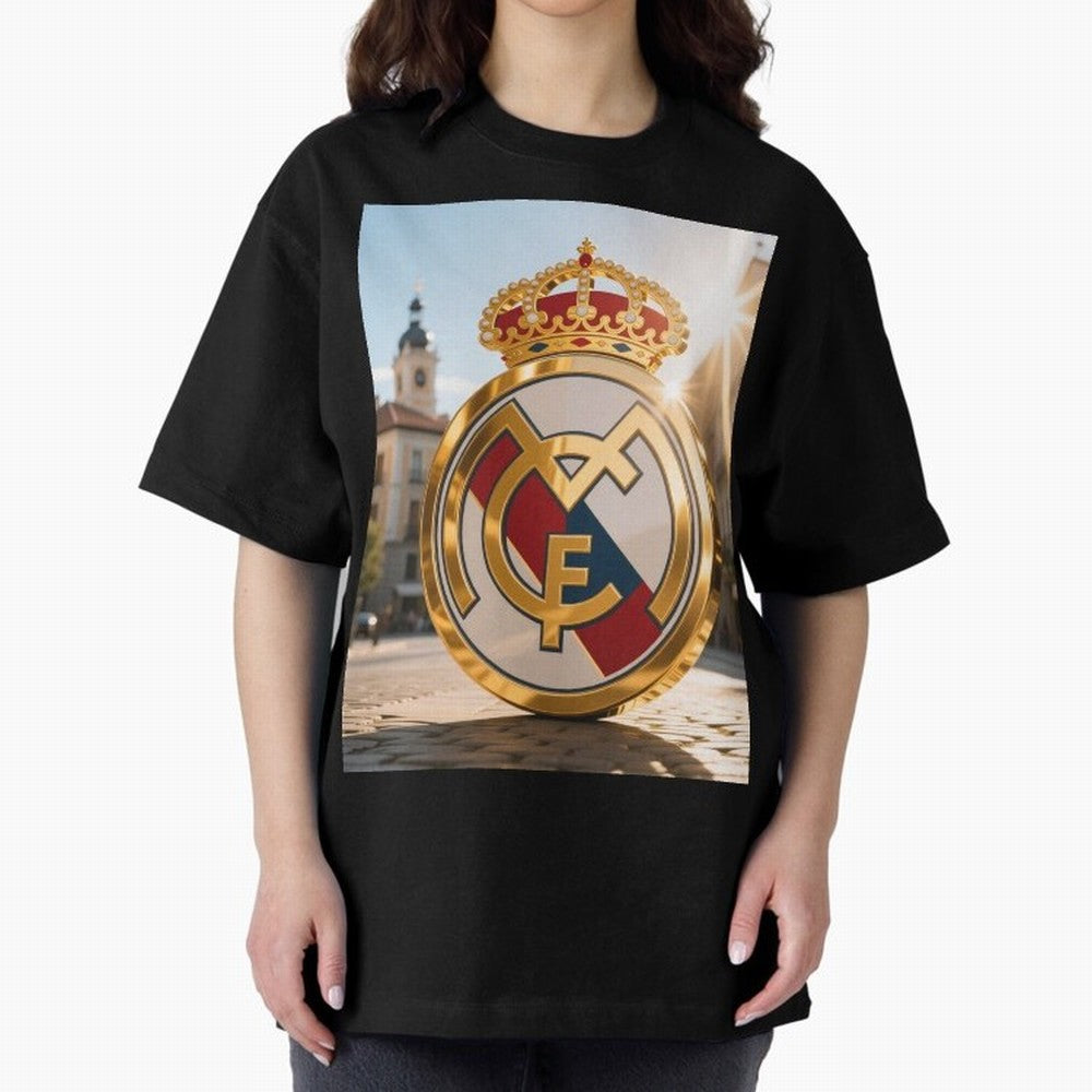 Plaza Sol Real Madrid Oversized T-Shirt Carry the Dream of FIFA World Cup 2026 Group Stage Built around Cristiano Ronaldo, Haaland and CR7, Argentina Energy, Fan Favorite Moments, National Team Passion, Big Match Drama and Soccer History; Great for