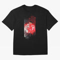 Ronaldo Illustration 003 Oversized T-Shirt Fuel Global Football Passion for FIFA World Cup 2026 Group Stage, with Messi, England, France and Netherlands, Vintage Soccer Flavor, Modern Football Stars, National Flags and Final Night Emotion; Created