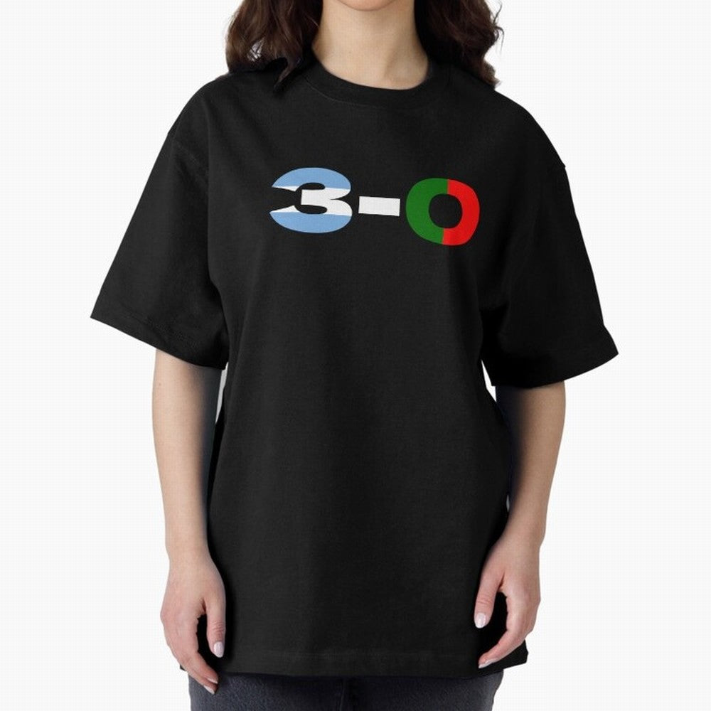 Argentina vs Portugal Oversized T-Shirt Keep Football History Alive during Global Football Passion for FIFA World Cup 2026, Highlighting Messi, Brazil, Supporter Pride, Iconic Celebrations, Legendary Names and Global Match Day Energy; Ideal for