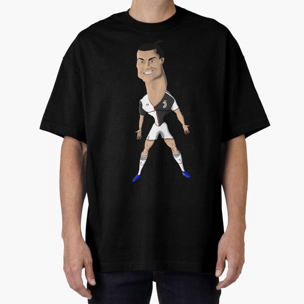 CR7 Oversized T-Shirt Celebrate Classic Football Spirit in Global Football Passion for FIFA World Cup 2026 Group Stage, Built around CR7 and Messi, France, Football Festival Excitement, Trophy Ambitions, Country Rivalries and Star Player Buzz;