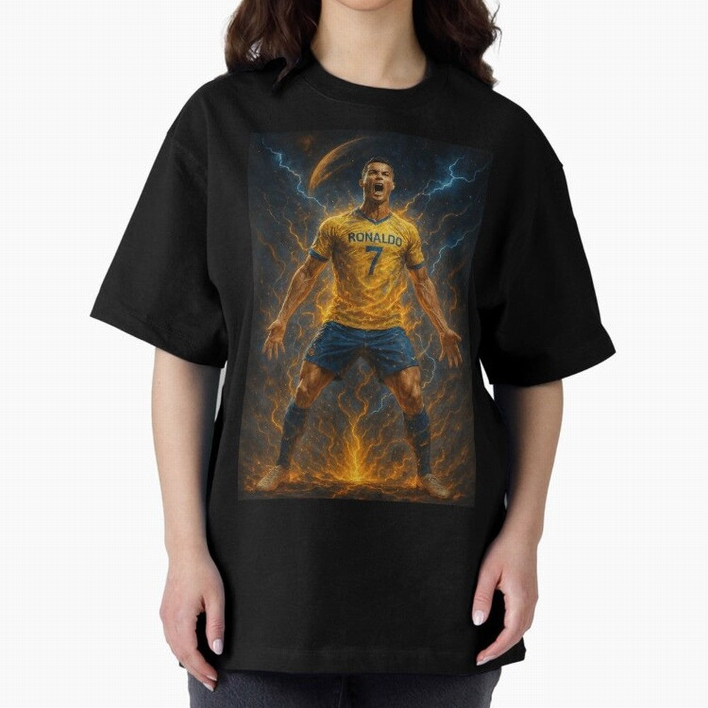 Cristiano Ronaldo Oversized T-Shirt Bring International Match Energy to the FIFA World Cup 2026 USA Canada Mexico Journey through Messi Highlights, Brazil Pride, Soccer Culture, Superstar Moments, National Team Dreams and Competitive Fire; Great