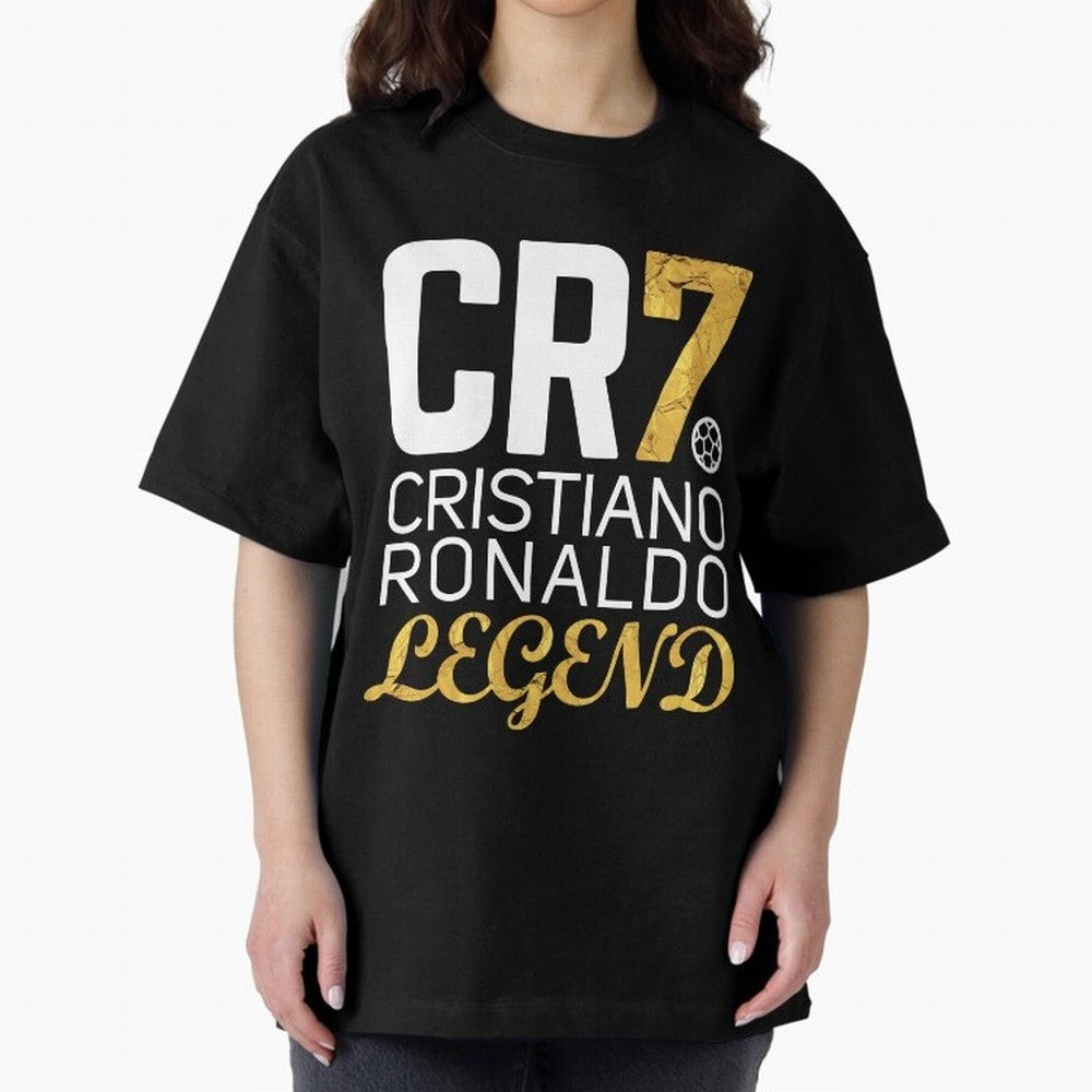 CR7 legend gold Oversized T-Shirt Bring Home FIFA World Cup 2026 Group Stage for Fans of Haaland and Argentina and Brazil, Bringing Sports Nostalgia, International Competition, Famous Players and Unforgettable Victories; Created for Match Day