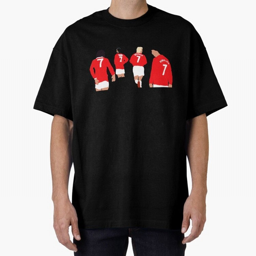 Manchester United Number 7 Legends Oversized T-Shirt Stand Proud for Match Day Hype around FIFA World Cup 2026 Group Stage, CR7, England, Stadium Chants, National Pride, Trophy Dreams and Unforgettable Football Memories; Built for Supporters