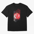 Ronaldo Illustration 002 Oversized T-Shirt Enjoy Match Day Hype around FIFA World Cup 2026 USA Canada Mexico, Messi, CR7 and Mbappe, Brazil, Portugal and Argentina, Classic Soccer Heritage, Championship Pressure, Fan Loyalty and International
