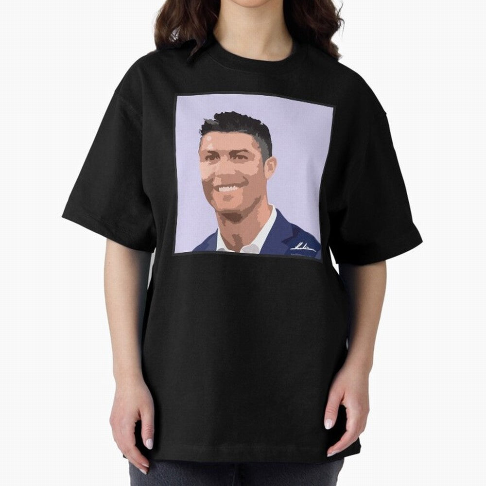 Cristiano Ronaldo Oversized T-Shirt Show Up for the Glory of the FIFA World Cup 2026 Group Stage Journey through Haaland and Mbappe Highlights, Argentina, France and Brazil Pride, Supporter Pride, Iconic Celebrations, Legendary Names and Global