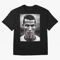 Cristiano Ronaldo Portrait Oversized T-Shirt Join the Global Buzz around FIFA World Cup 2026 Connected to Mbappe, France Energy, Supporter Pride, Iconic Celebrations, Legendary Names and Global Match Day Energy; Ideal for Passionate Fans Who Love