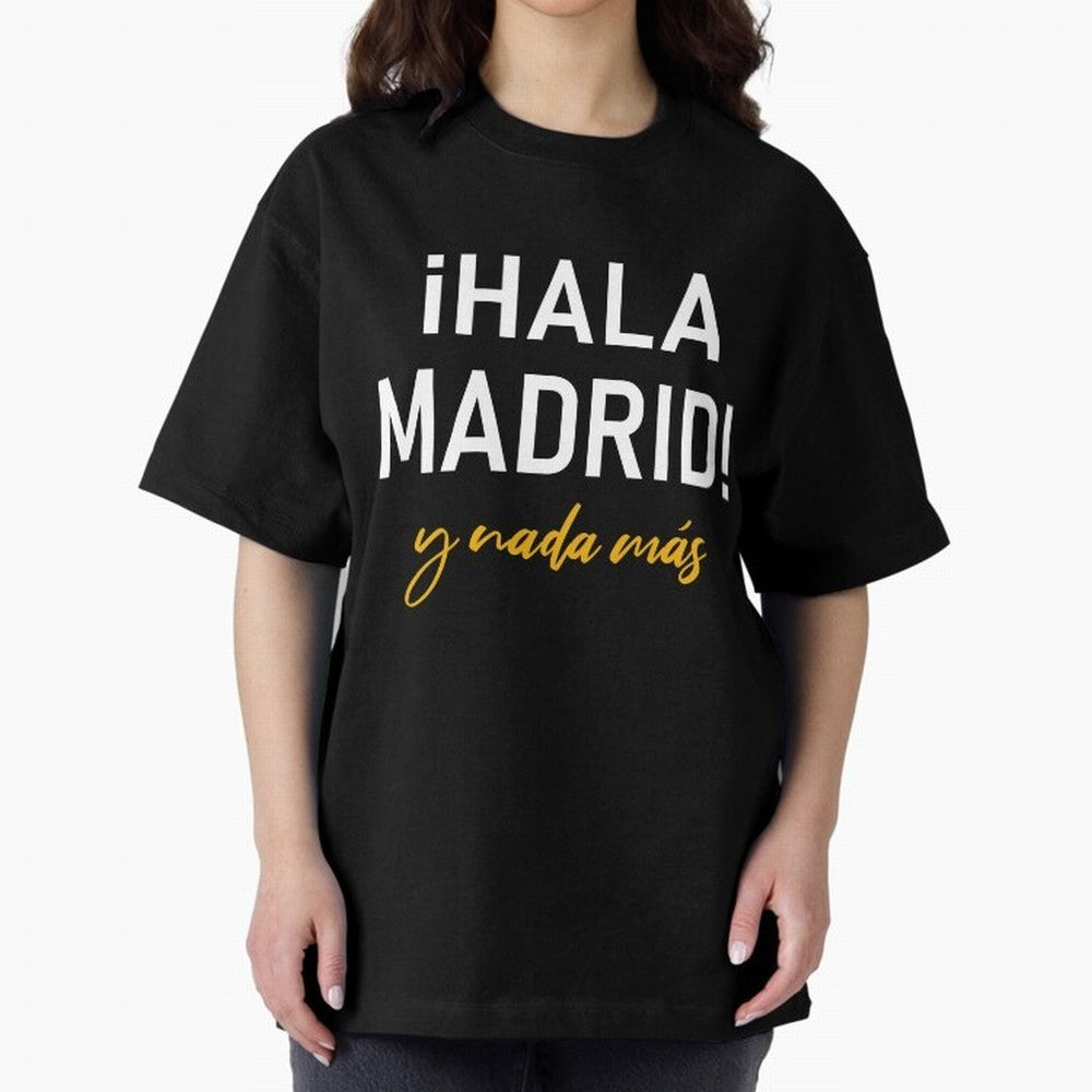 Hala Madrid Oversized T-Shirt Celebrate Football Dreams Across FIFA World Cup 2026 Group Stage Featuring Haaland and Mbappe, Argentina, France and Brazil Energy, Soccer Culture, Superstar Moments, National Team Dreams and Competitive Fire; Ideal