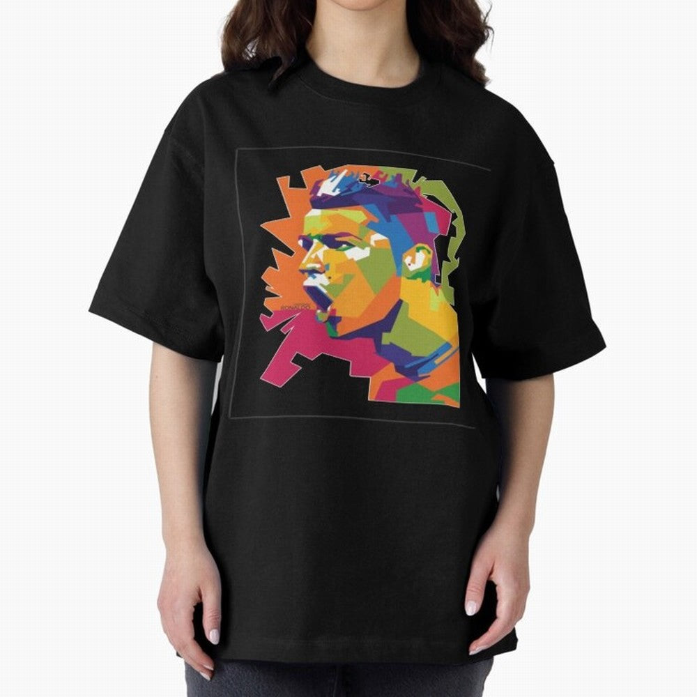 Ronaldo Cristiano Ronaldo pop potrait Oversized T-Shirt Turn Every Weekend Toward the FIFA World Cup 2026 USA Canada Mexico Journey through Haaland and Mbappe Highlights, Argentina and Brazil Pride, Soccer Culture, Superstar Moments, National Team
