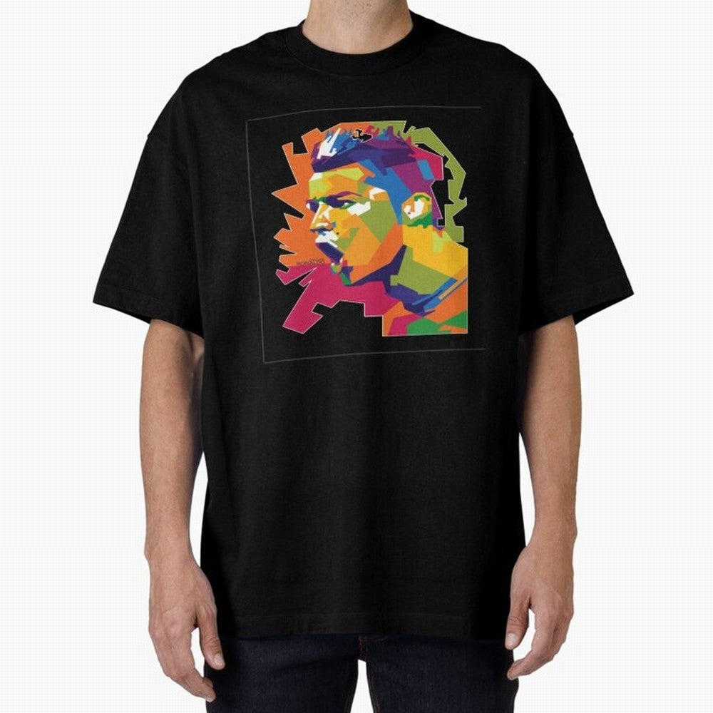 Ronaldo Cristiano Ronaldo pop potrait Oversized T-Shirt Turn Every Weekend Toward the FIFA World Cup 2026 USA Canada Mexico Journey through Haaland and Mbappe Highlights, Argentina and Brazil Pride, Soccer Culture, Superstar Moments, National Team