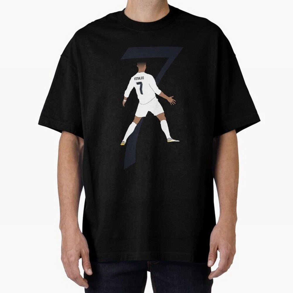Cristiano Ronaldo #7 Oversized T-Shirt Follow the Road to FIFA World Cup 2026 USA Canada Mexico for Fans of Cristiano Ronaldo and Argentina and Brazil, Bringing Champion Mindset, Group Stage Buzz, Knockout Tension and Passionate Fan Culture; Ideal