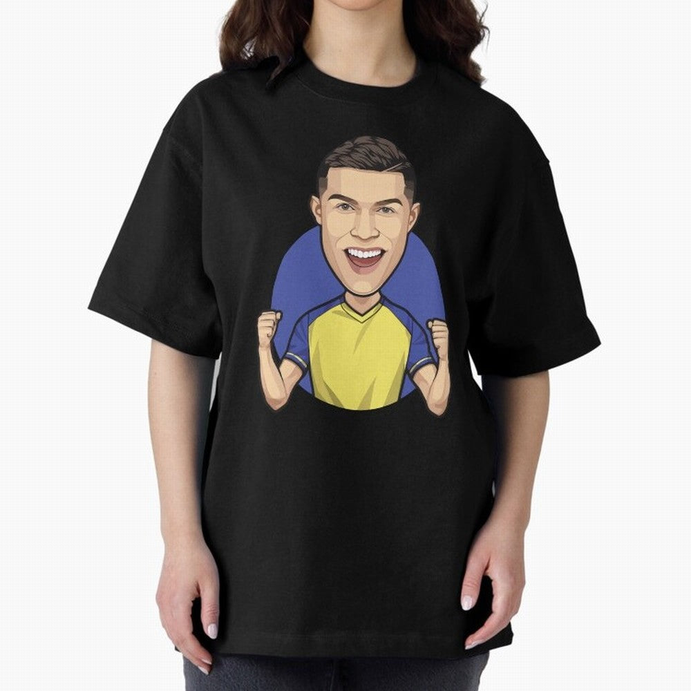 Ronaldo Al-Nassr 2022 Oversized T-Shirt Create FIFA World Cup 2026 for Fans of CR7 and Portugal, Bringing Global Supporter Spirit, Legendary Goals, National Colors and Tournament Celebration; Ideal for Football Dads, Football Moms, Friends,