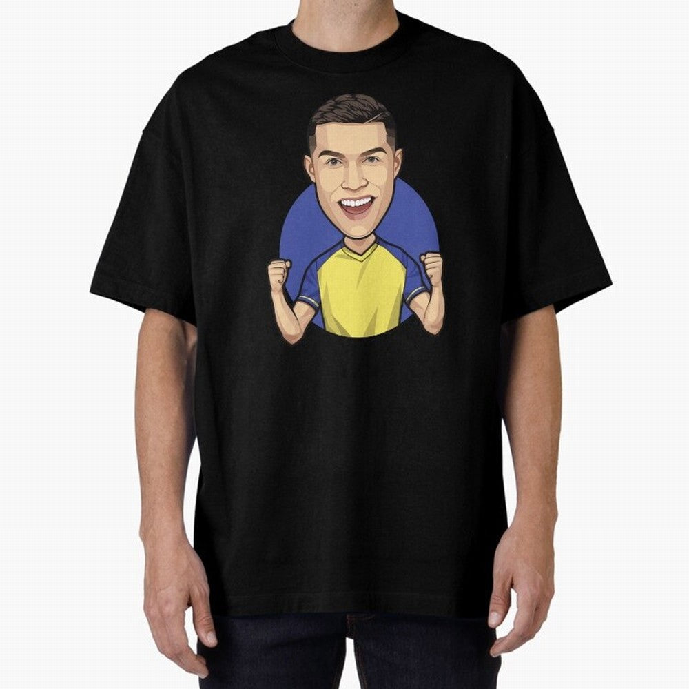 Ronaldo Al-Nassr 2022 Oversized T-Shirt Create FIFA World Cup 2026 for Fans of CR7 and Portugal, Bringing Global Supporter Spirit, Legendary Goals, National Colors and Tournament Celebration; Ideal for Football Dads, Football Moms, Friends,