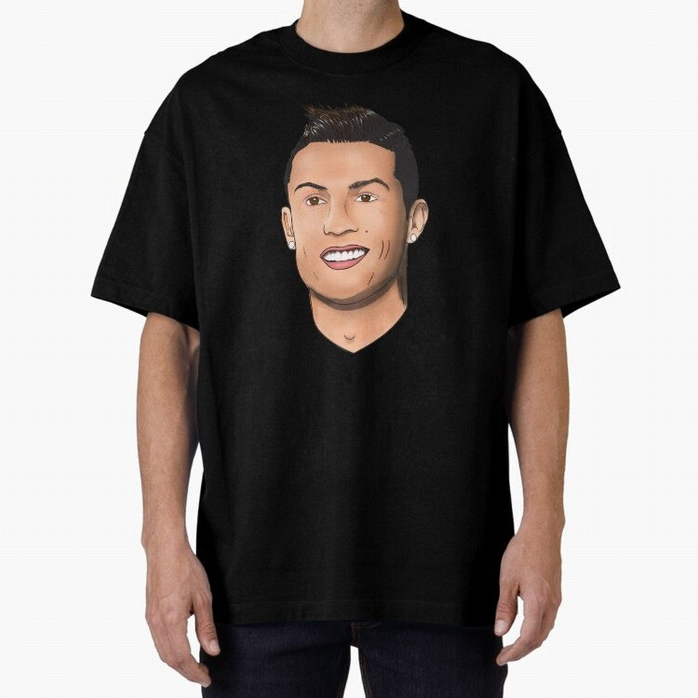 Cristiano Ronaldo Oversized T-Shirt Relive FIFA World Cup 2026 USA Canada Mexico Featuring Mbappe, France and Portugal Energy, Football Festival Excitement, Trophy Ambitions, Country Rivalries and Star Player Buzz; Perfect for Supporters Who Want