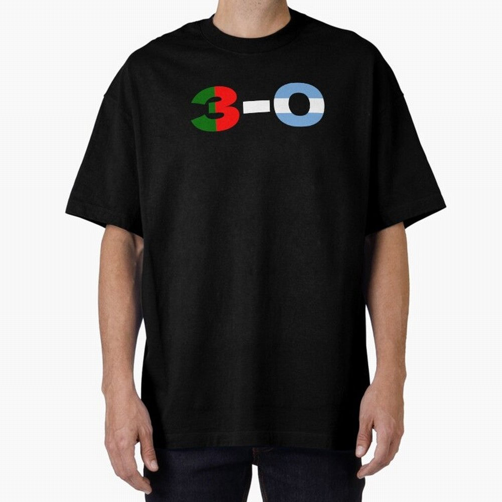 Portugal vs Rgentina Oversized T-Shirt Capture Stadium Memories from Match Day Hype around FIFA World Cup 2026 USA Canada Mexico, Messi, Argentina and Brazil, Match Day Excitement, Supporter Culture, Golden Goals and Global Football Passion; Great