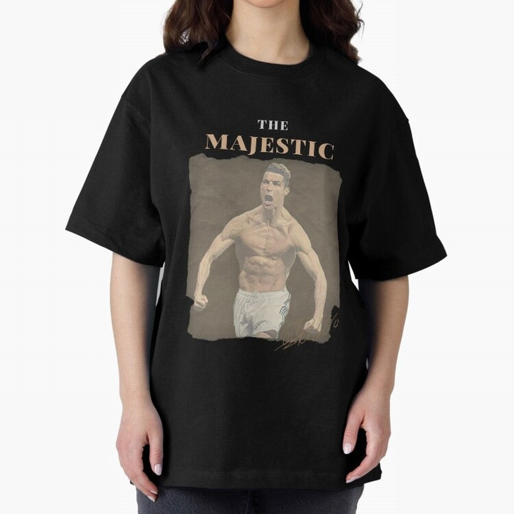 Siuuu CR7 Cristiano Ronaldo Oversized T-Shirt Back Your Heroes with FIFA World Cup 2026 USA Canada Mexico for Fans of Neymar, Haaland and Cristiano Ronaldo and Portugal, Spain and Germany, Bringing Supporter Pride, Iconic Celebrations, Legendary