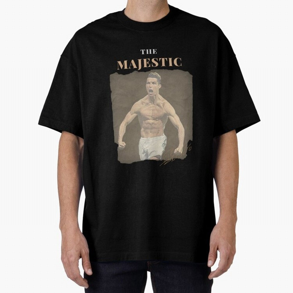 Siuuu CR7 Cristiano Ronaldo Oversized T-Shirt Back Your Heroes with FIFA World Cup 2026 USA Canada Mexico for Fans of Neymar, Haaland and Cristiano Ronaldo and Portugal, Spain and Germany, Bringing Supporter Pride, Iconic Celebrations, Legendary