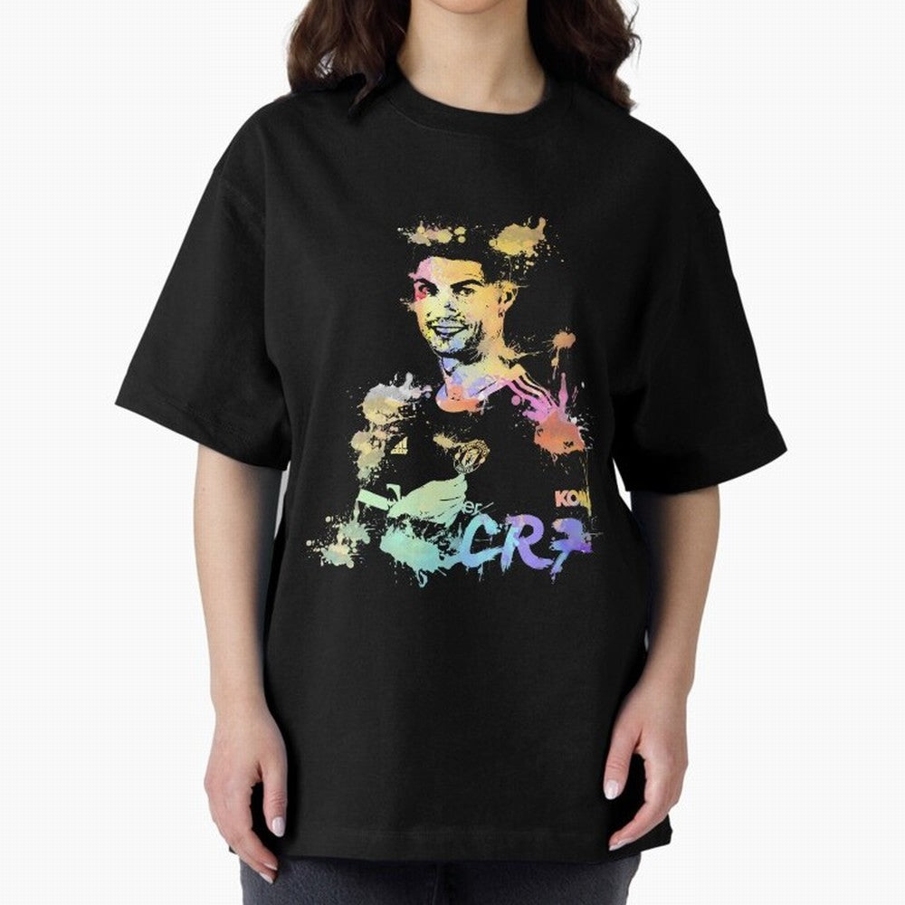 Cristiano Ronaldo Cristiano Ronaldoooo Oversized T-Shirt Carry the Colors and Pride of Global Football Passion for FIFA World Cup 2026 USA Canada Mexico, Highlighting Cristiano Ronaldo, Argentina, France and Brazil, Worldwide Fan Energy, Dramatic