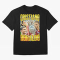 Cristiano Ronaldo CR7 SIUUU El Bicho Vintage Retro Design Oversized T-Shirt Represent Football Lovers during FIFA World Cup 2026 for Fans of Mbappe and Neymar and France and Portugal, Bringing Soccer Culture, Superstar Moments, National Team Dreams