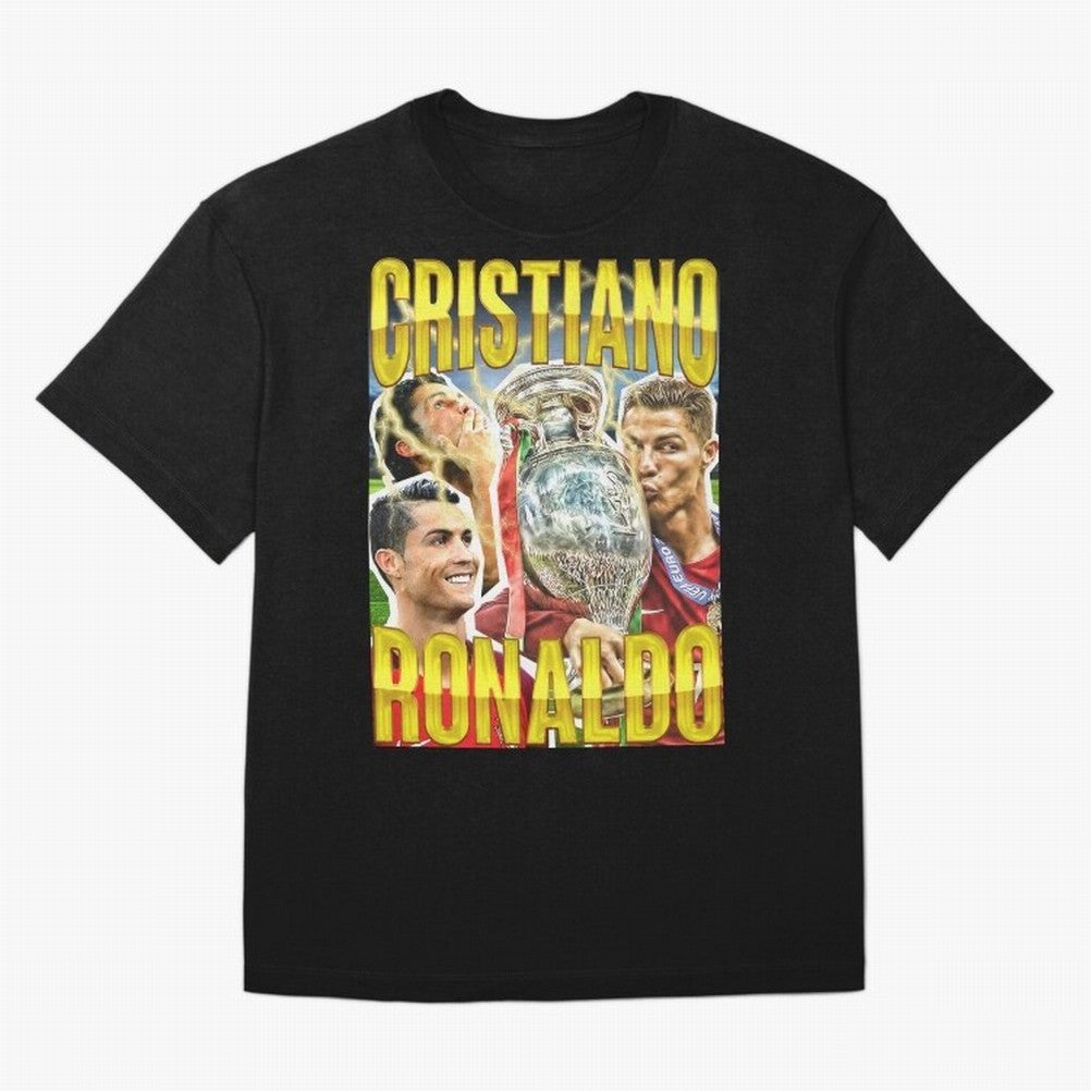 Cristiano Ronaldo CR7 SIUUU El Bicho Vintage Retro Design Oversized T-Shirt Represent Football Lovers during FIFA World Cup 2026 for Fans of Mbappe and Neymar and France and Portugal, Bringing Soccer Culture, Superstar Moments, National Team Dreams