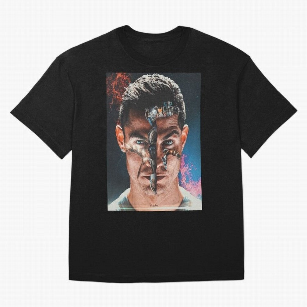 CR7 Career Titles+Ballon (x5) Oversized T-Shirt Show Love for Legendary Goals in Match Day Hype around FIFA World Cup 2026, Neymar, Haaland and Cristiano Ronaldo, Portugal, Spain and Germany, Goal Celebration Energy, Supporter Heritage, Football