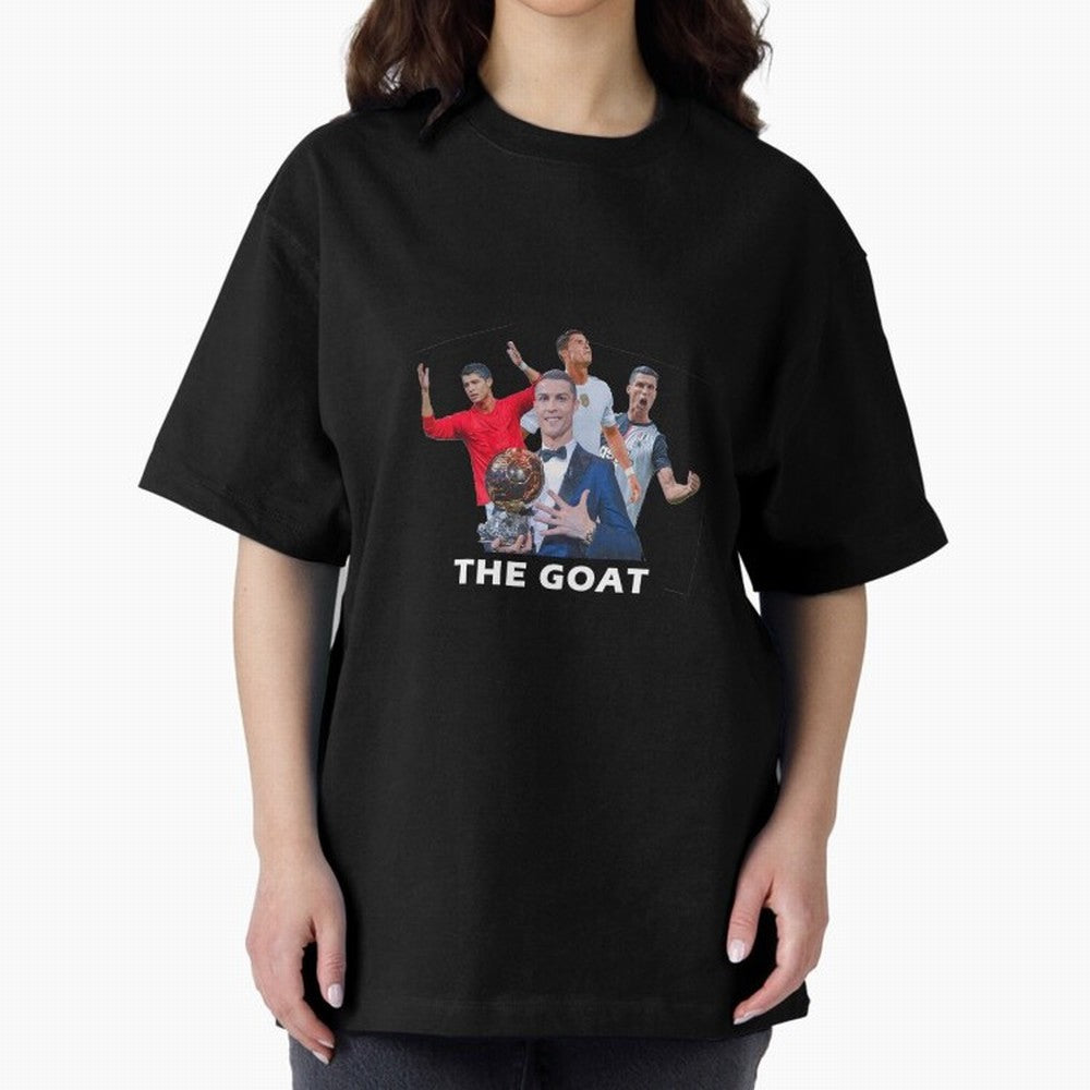 Cristiano Ronaldo Oversized T-Shirt Bring Global Tournament Vibes to Global Football Passion for FIFA World Cup 2026 Group Stage, Filled with CR7 and Messi, Argentina and Brazil, Worldwide Fan Energy, Dramatic Goals, Stadium Lights and Championship