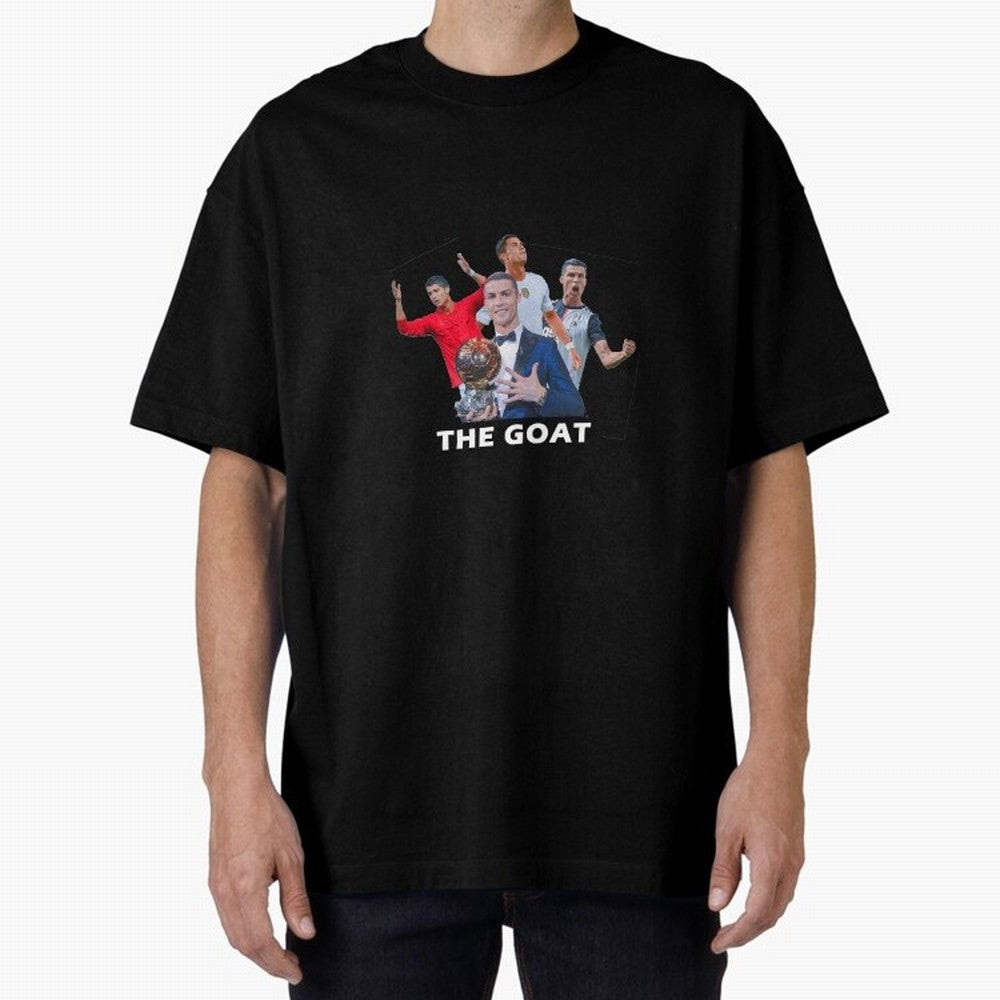 Cristiano Ronaldo Oversized T-Shirt Bring Global Tournament Vibes to Global Football Passion for FIFA World Cup 2026 Group Stage, Filled with CR7 and Messi, Argentina and Brazil, Worldwide Fan Energy, Dramatic Goals, Stadium Lights and Championship
