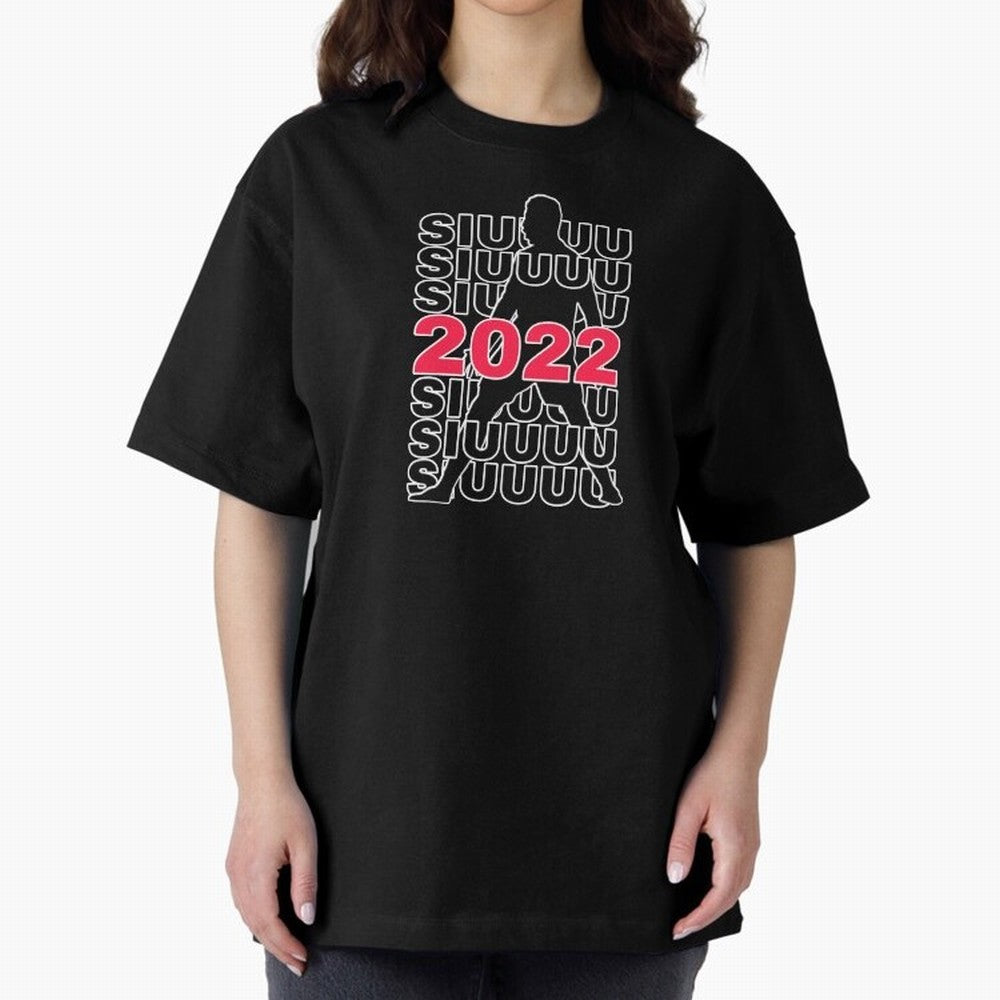 Siuuu 2022 Cristiano ronaldo goal Oversized T-Shirt Join the Countdown to FIFA World Cup 2026 USA Canada Mexico for Fans of Mbappe and England, Bringing Champion Mindset, Group Stage Buzz, Knockout Tension and Passionate Fan Culture; Made for