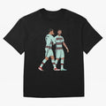 Cristiano Ronaldo & Bruno Fernandes Portugal Oversized T-Shirt Make Every Kick Count in Global Football Passion for FIFA World Cup 2026, Centered on Cristiano Ronaldo, Portugal, Spain and Germany, Football Festival Excitement, Trophy Ambitions,