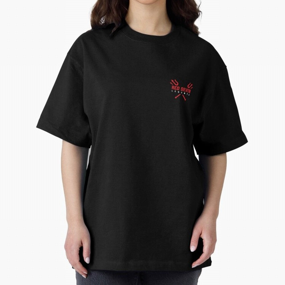 Red Seven Legends - Man Utd Oversized T-Shirt Capture Stadium Memories from FIFA World Cup 2026 Group Stage Built around Neymar, Germany Energy, Classic Soccer Heritage, Championship Pressure, Fan Loyalty and International Pride; Perfect for