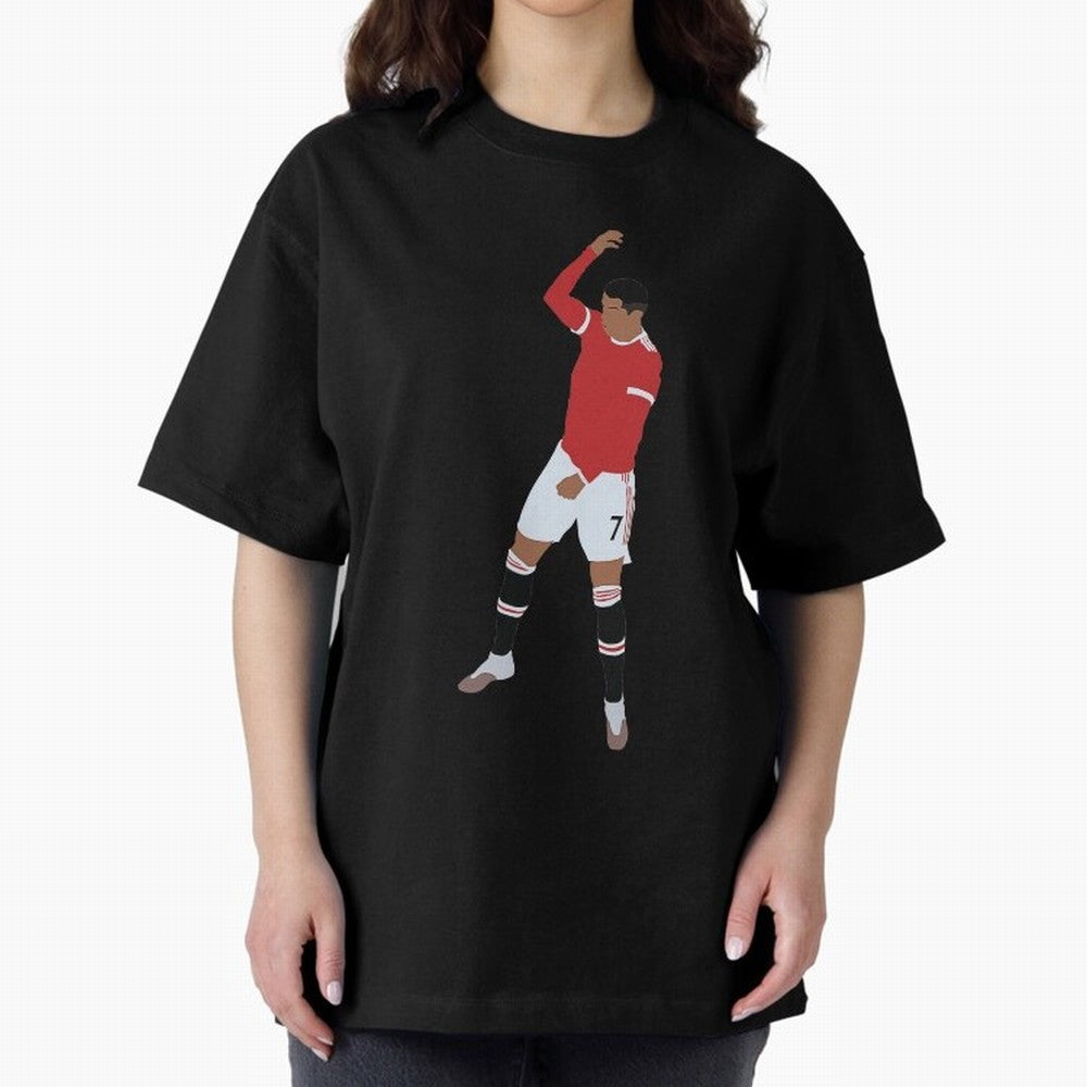 Cristiano Ronaldo 4 Oversized T-Shirt Live the Energy of Global Football Passion for FIFA World Cup 2026 USA Canada Mexico, Built around CR7, Germany, Champion Mindset, Group Stage Buzz, Knockout Tension and Passionate Fan Culture; Great for