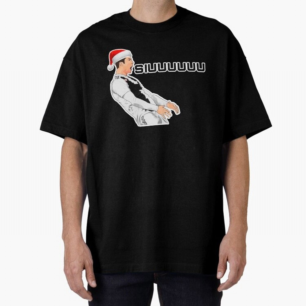 Siuuu Cristiano ronaldo funny Oversized T-Shirt Show Your Stadium Side during the FIFA World Cup 2026 Journey through Haaland and Mbappe Highlights, England and Germany Pride, Tournament Hype, Historic Matchups, Family Viewing Parties and Global