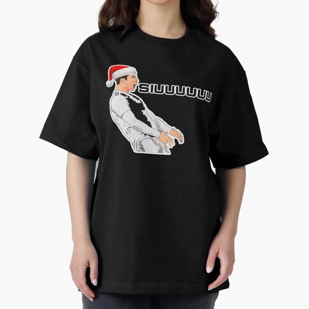 Siuuu Cristiano ronaldo funny Oversized T-Shirt Show Your Stadium Side during the FIFA World Cup 2026 Journey through Haaland and Mbappe Highlights, England and Germany Pride, Tournament Hype, Historic Matchups, Family Viewing Parties and Global