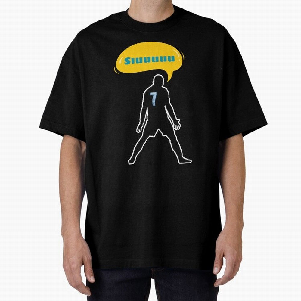 Siuuu Cristiano ronaldo goal Oversized T-Shirt Celebrate the Road through the FIFA World Cup 2026 Group Stage Journey through Haaland Highlights, Spain and Netherlands Pride, Sports Nostalgia, International Competition, Famous Players and
