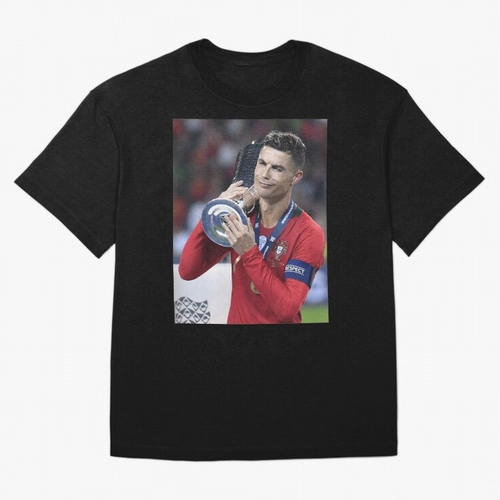 Todos Portugal 2019 Cr7 Oversized T-Shirt Relive the Noise and Pride of FIFA World Cup 2026 for Fans of Messi and Cristiano Ronaldo and Argentina and Brazil, Bringing Vintage Soccer Flavor, Modern Football Stars, National Flags and Final Night