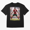 Cristiano Ronaldo Portuguese Legend Number Seven SIUUU Oversized T-Shirt Celebrate Global Football Passion for FIFA World Cup 2026 Group Stage, Capturing CR7 and Messi, England, Supporter Pride, Iconic Celebrations, Legendary Names and Global Match